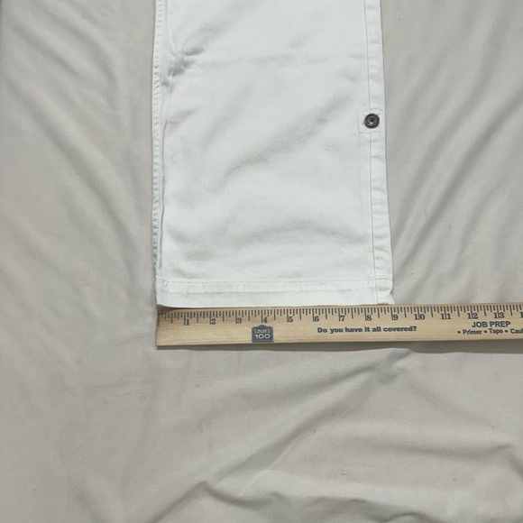 Liz Claiborne New York Womens White Stretch Cargo Pants / Utility Pants Size 14 - Picture 12 of 12